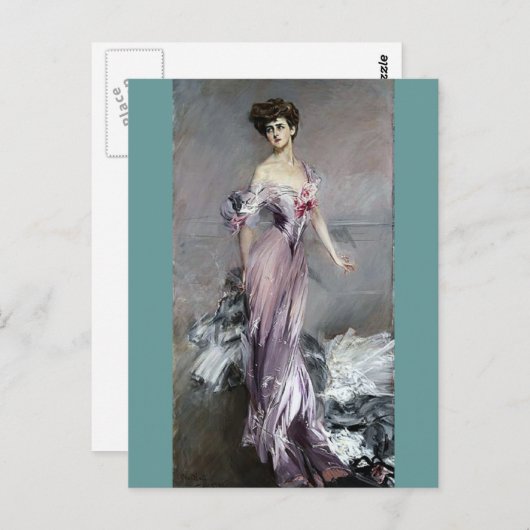 mevrouw Howard Johnston - Boldini Briefkaart (Voorkant / Achterkant)