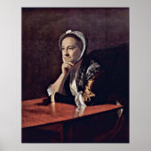 Mevrouw Humphrey Devereux van John Singleton Cople Poster (Voorkant)