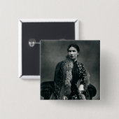 Mevrouw Humphry Ward, 1881 Vierkante Button 5,1 Cm (Voorkant /achterkant)