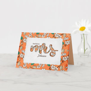 Mevrouw Huwelijkskaart voor Bruidsfeest Kaart