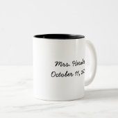 Mevrouw, ik doe Mok. Tweekleurige Koffiemok (Voorkant rechts)