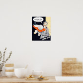 Mevrouw is het Poster Golfing (Keuken)