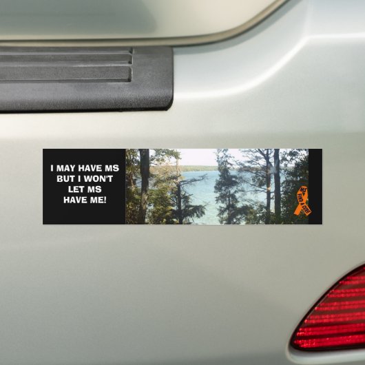 MEVROUW IS NIET BIJ MIJ BUMPERSTICKER (Op auto)