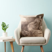 Mevrouw Jane Morris legt zich op een sofa Kussen (Stoel)