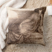 Mevrouw Jane Morris legt zich op een sofa Kussen (Deken)