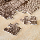 Mevrouw Jane Morris legt zich op een sofa Legpuzzel (Zijkant)