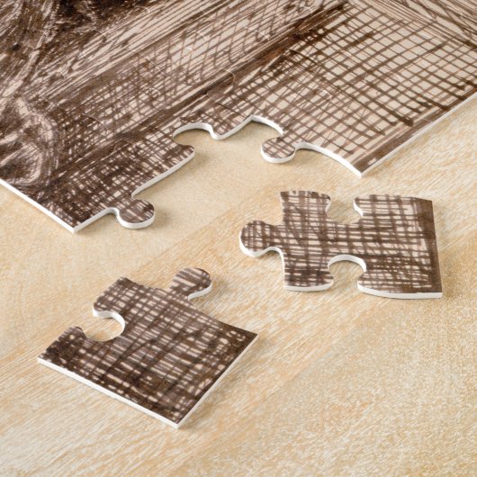 Mevrouw Jane Morris legt zich op een sofa Legpuzzel (Zijkant)