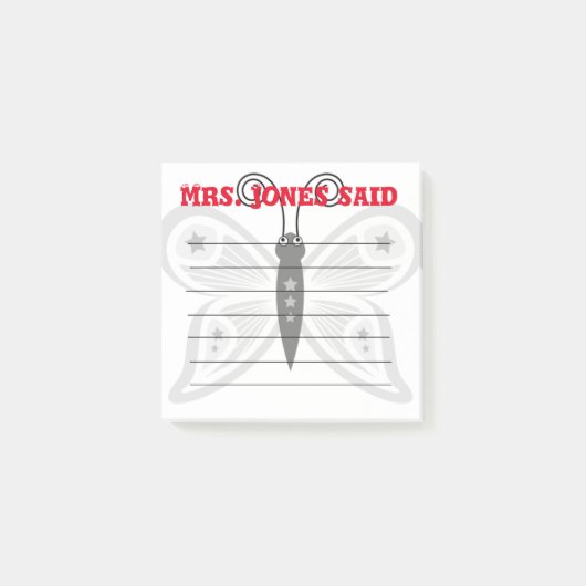 Mevrouw Jones Said Post-It merkt op Post-it® Notes (Voorkant)