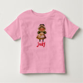 Mevrouw Judy Puppet, voeg tekst toe Kinder Shirts (Voorkant)