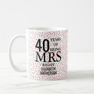Mevrouw Juist Leuk 40-jarig Bruiloft Jubileum Robi Koffiemok