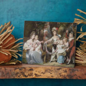 mevrouw Justinian Casamajor en acht van haar kinde Fotoplaat (Zijkant)