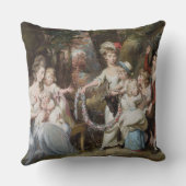 mevrouw Justinian Casamajor en acht van haar kinde Kussen (Achterkant)