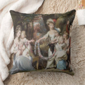 mevrouw Justinian Casamajor en acht van haar kinde Kussen (Deken)