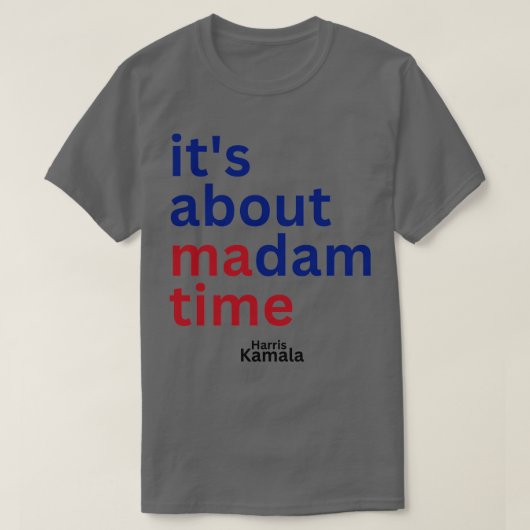 Mevrouw Kamala 2024 Voor het volk voor President T-shirt (Design voorkant)