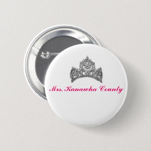Mevrouw Kanawha County Button (Voorkant /achterkant)