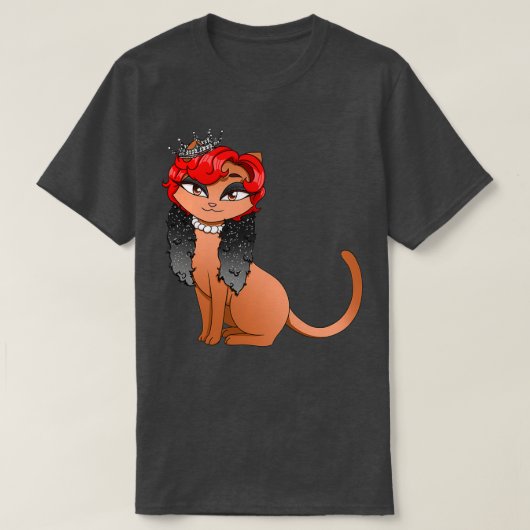 mevrouw  Kat T-shirt (Design voorkant)