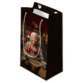 Mevrouw Kerstman bakt cake Klein Cadeauzakje (Voorkant Gekanteld)