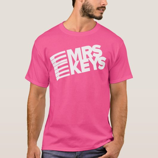 Mevrouw Keys - Pianist T-shirt (Voorkant)