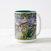 Mevrouw Kingfisher Cup Tweekleurige Koffiemok (Voorkant rechts)