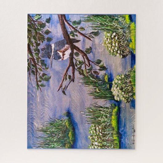 Mevrouw Kingfisher Legpuzzel (Verticaal)