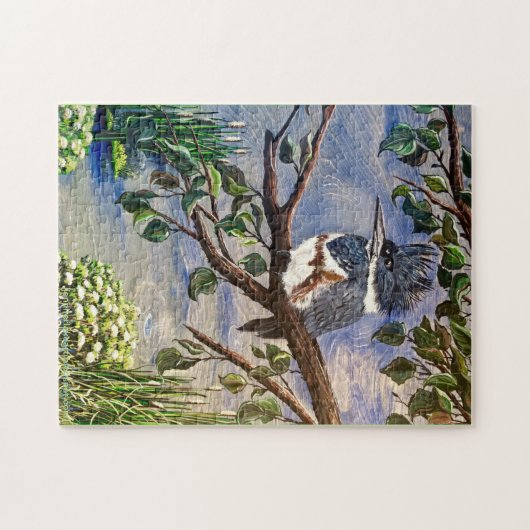 Mevrouw Kingfisher Puzzle Legpuzzel (Horizontaal)