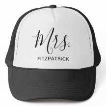 Mevrouw Last Name Simple Wife Bride Pas getrouwd