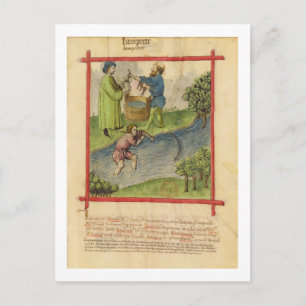 Mevrouw Lat 9333 f.82 Vist voor paling uit 'Tacuin Briefkaart