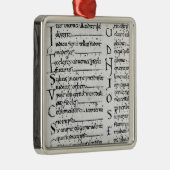 Mevrouw Latijns Lectionary Metalen Ornament (Rechts)