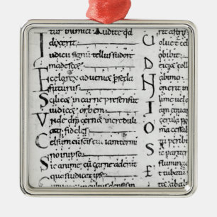 Mevrouw Latijns Lectionary Metalen Ornament
