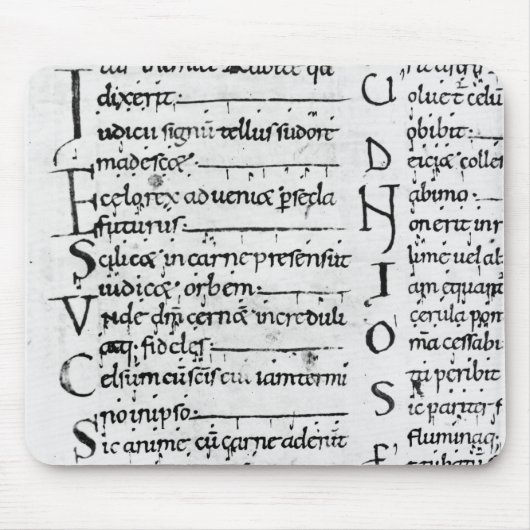 Mevrouw Latijns Lectionary Muismat (Voorkant)
