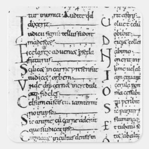 Mevrouw Latijns Lectionary Vierkante Sticker