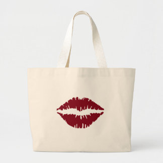 Mevrouw lippy's zak grote tote bag