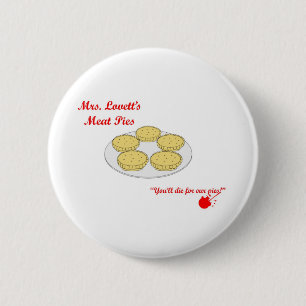 Mevrouw Lovetts Vat Pies Ronde Button 5,7 Cm