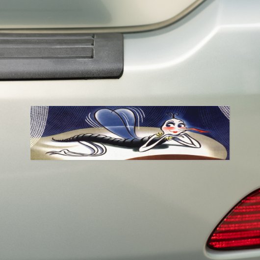 mevrouw Malaria Mosquito Bumpersticker (Op auto)