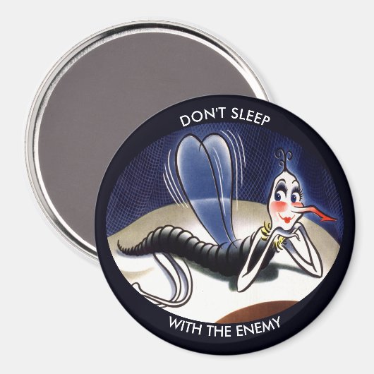  mevrouw Malaria Mosquito Magneet (Voorkant / Achterkant)