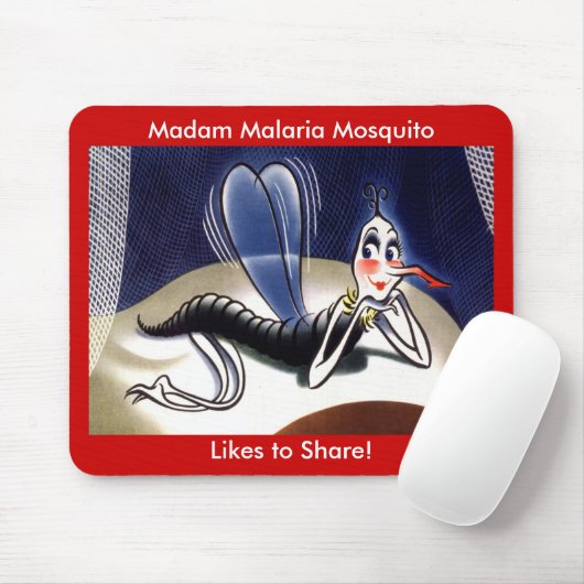  mevrouw Malaria Mosquito Muismat (Met muis)