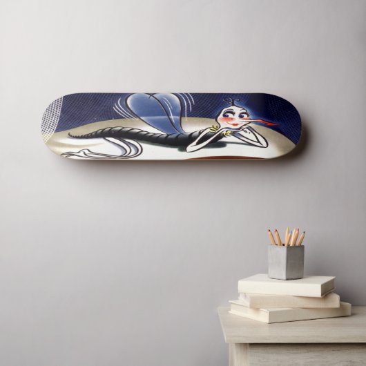  mevrouw Malaria Mosquito Skateboard (Muurkunst (Horizontaal))