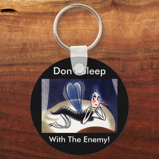  mevrouw Malaria Mosquito Sleutelhanger (Voorkant)