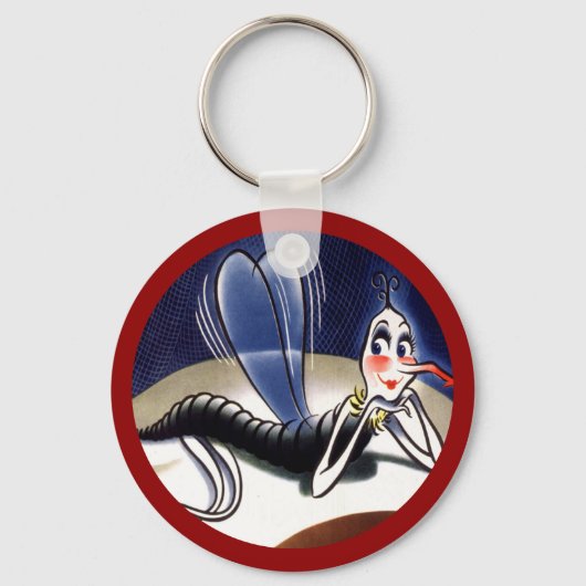  mevrouw Malaria Mosquito Sleutelhanger (Voorkant)
