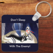  mevrouw Malaria Mosquito Sleutelhanger (Achterkant)