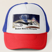  mevrouw Malaria Mosquito Trucker Pet (Voorkant)