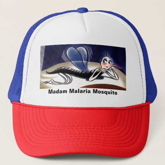  mevrouw Malaria Mosquito Trucker Pet (Voorkant)
