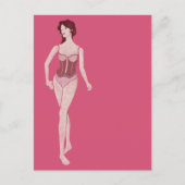 mevrouw mannequin briefkaart (Voorkant)