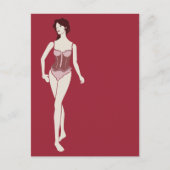 mevrouw mannequin briefkaart (Voorkant)