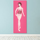 mevrouw mannequin canvas afdruk (Insitu (Houten vloer))