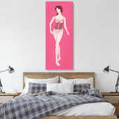 mevrouw mannequin canvas afdruk (Insitu (Slaapkamer))