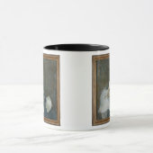 Mevrouw Marthe Letellier zit op een sofa Mok (Midden)