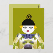 Mevrouw Martzkin Blooming Briefkaart © 2012 M. Mar (Voorkant / Achterkant)