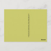 Mevrouw Martzkin Blooming Briefkaart © 2012 M. Mar (Achterkant)