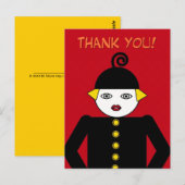 Mevrouw Martzkin Pop Art Briefkaart © 2012 M. Mart (Voorkant / Achterkant)